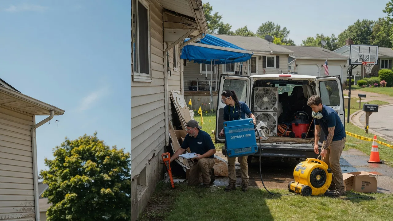 Ceiling Leak Cleanup in Owensville, OH near me